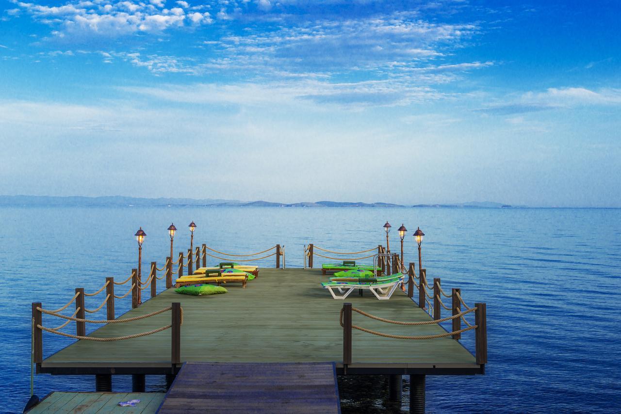 Kayalar Blue Beach Hotel Sazlı Esterno foto